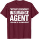 Cool Insurance Art Women Broker Insurance Agent T-Shirt - T-Shirt | Maroon