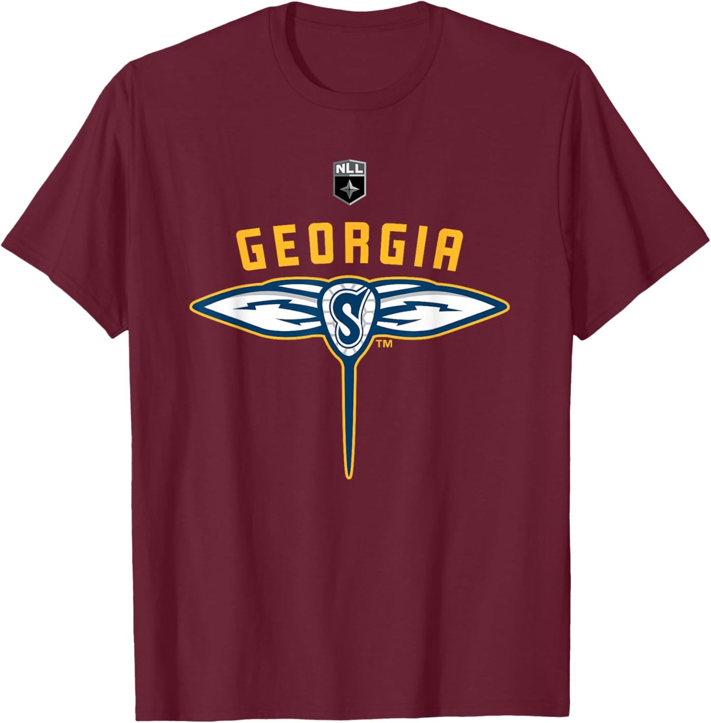 NLL Georgia Swarm Brett Dobson T-Shirt - T-Shirt | Maroon