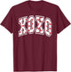 XOXO Valentine Heart Retro Valentine Gifts Women T-Shirt - T-Shirt | Maroon