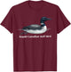 Cute Stupid Canadian Wolf Bird Sarcastic Animal Funny Loon T-Shirt - T-Shirt | Maroon