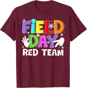 Field Day Red Team Let The Games Begin Six Seven Meme T-Shirt - T-Shirt | Maroon