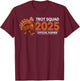 Trot Squad 2025 Funny Turkey Running T-Shirt - T-Shirt | Maroon
