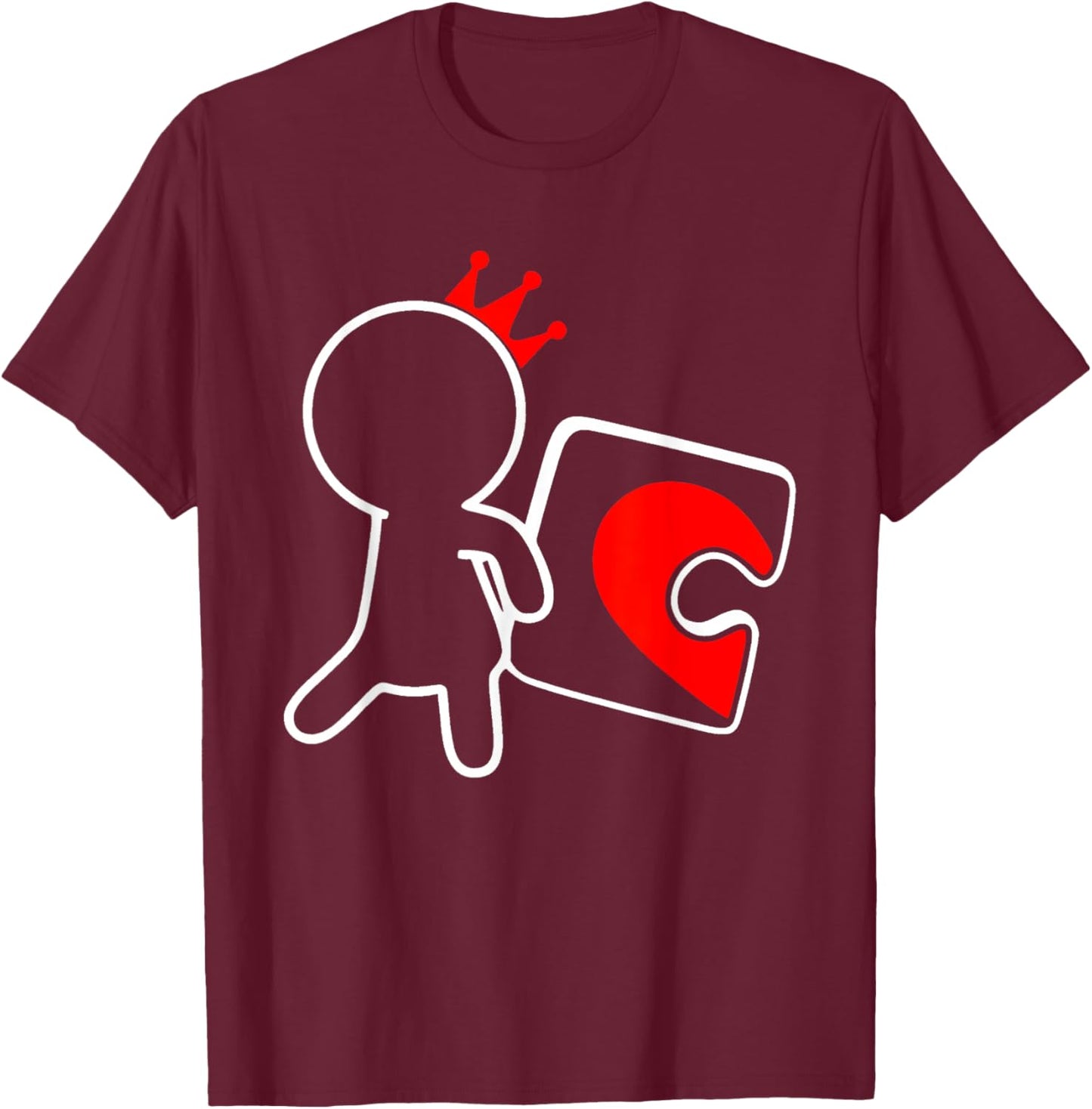 Missing Piece Heart Puzzle Couple Matching Valentine's Day T-Shirt - T-Shirt | Maroon