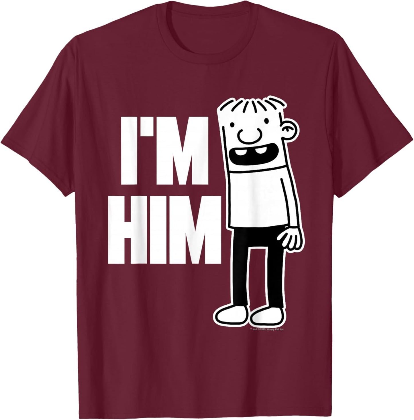 Diary of a Wimpy Kid Rowley I'm Him T-Shirt - T-Shirt | Maroon
