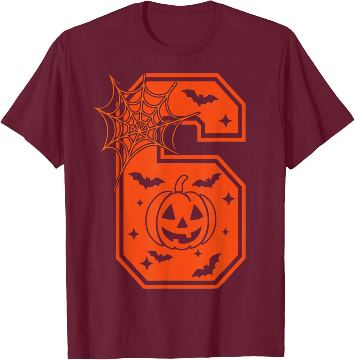 Funny 67 Six Seven Meme Couple Matching Halloween Costume T-Shirt - T-Shirt | Maroon