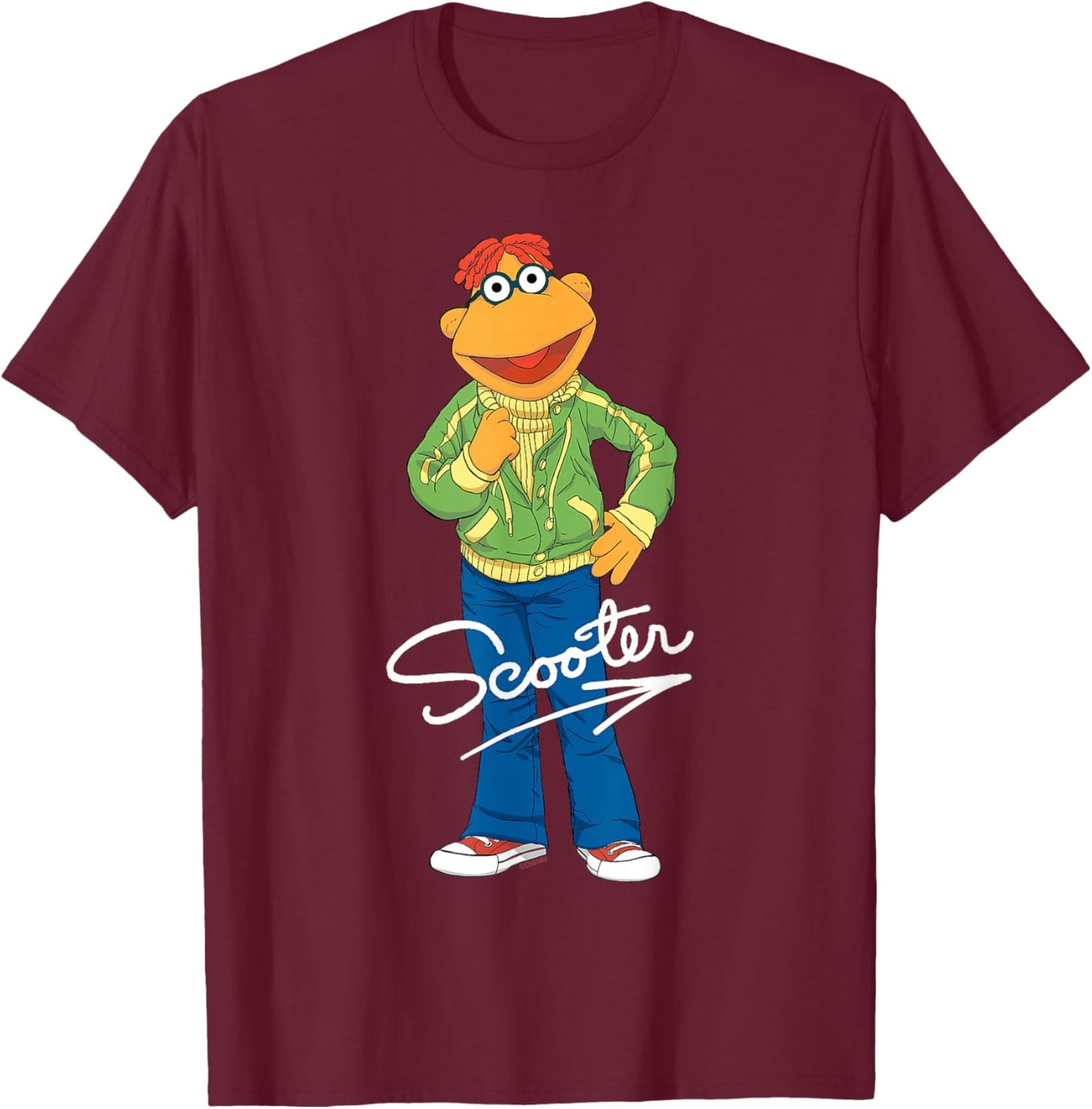 Disney The Muppets Scooter Big Pose T-Shirt - T-Shirt | Maroon