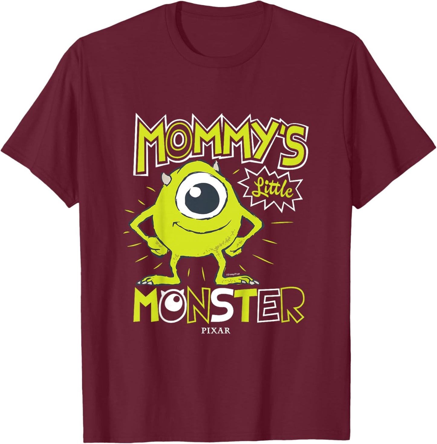 Disney Pixar Monsters, Inc. Little Monster Mother’s Day T-Shirt - T-Shirt | Maroon