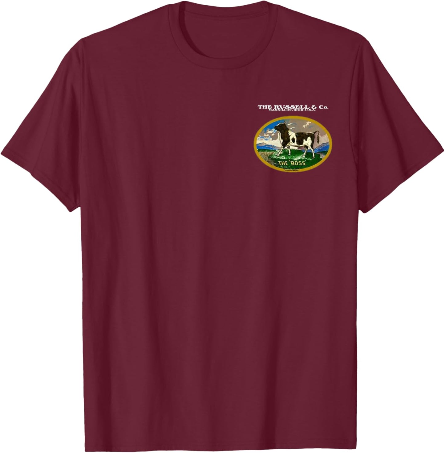 Steam Engine Russell T-Shirt - T-Shirt | Maroon