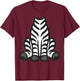 Zebra Shirt Adult Men Women Kids Zebra Costume T-Shirt - T-Shirt | Maroon