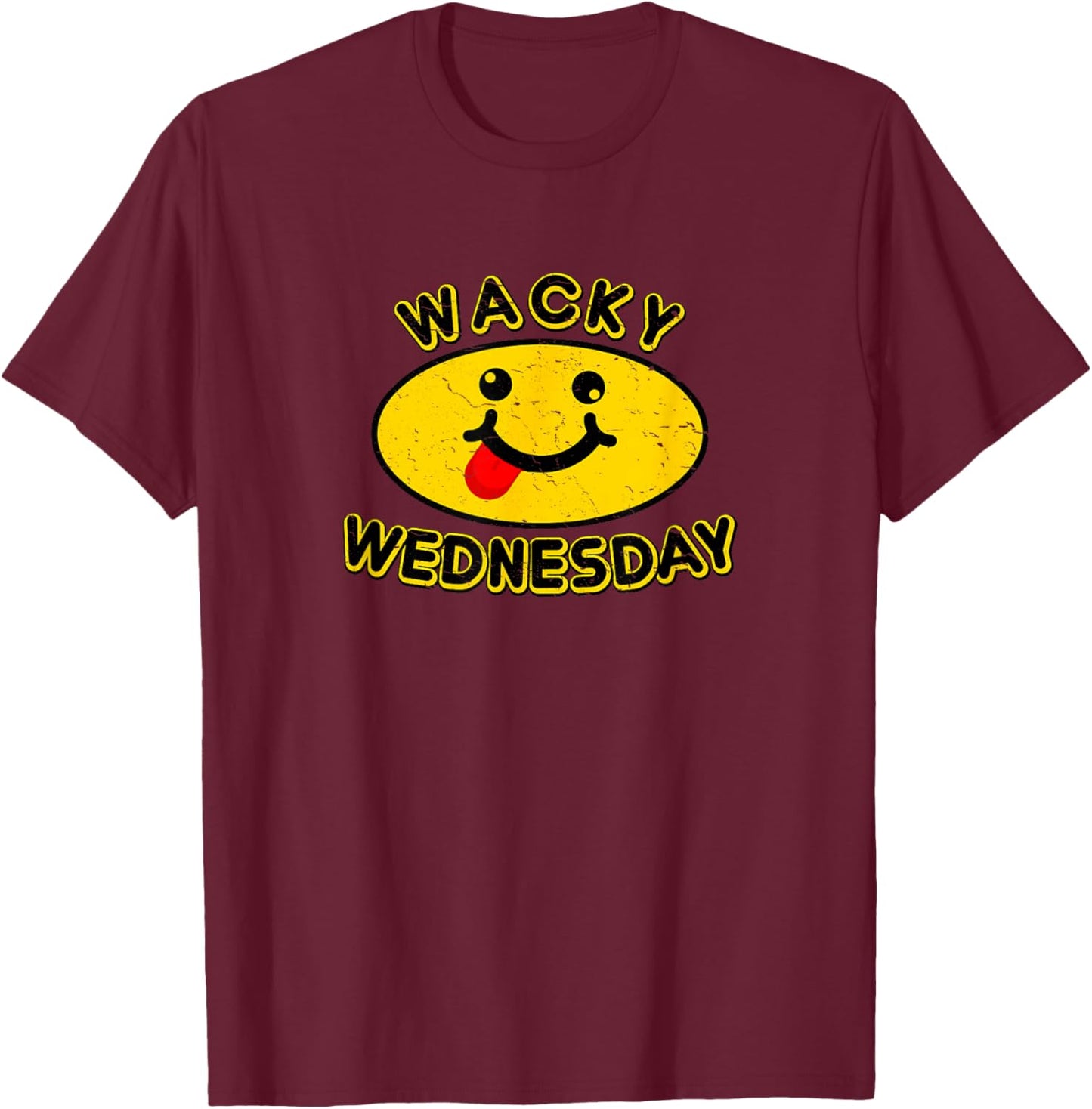 Wacky Wednesday Kids and Teachers | Mismatch Day Spirit Week T-Shirt - T-Shirt | Maroon