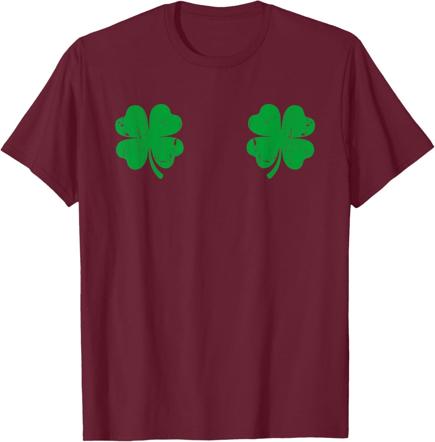 Shamrock Inspector Funny St Patricks Day Couple T-Shirt - T-Shirt | Maroon