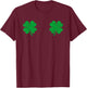 Shamrock Inspector Funny St Patricks Day Couple T-Shirt - T-Shirt | Maroon