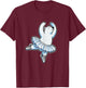 Bearina Cute Polar Bear Ballerina Pun Ballet Dance Fans #2 T-Shirt - T-Shirt | Maroon