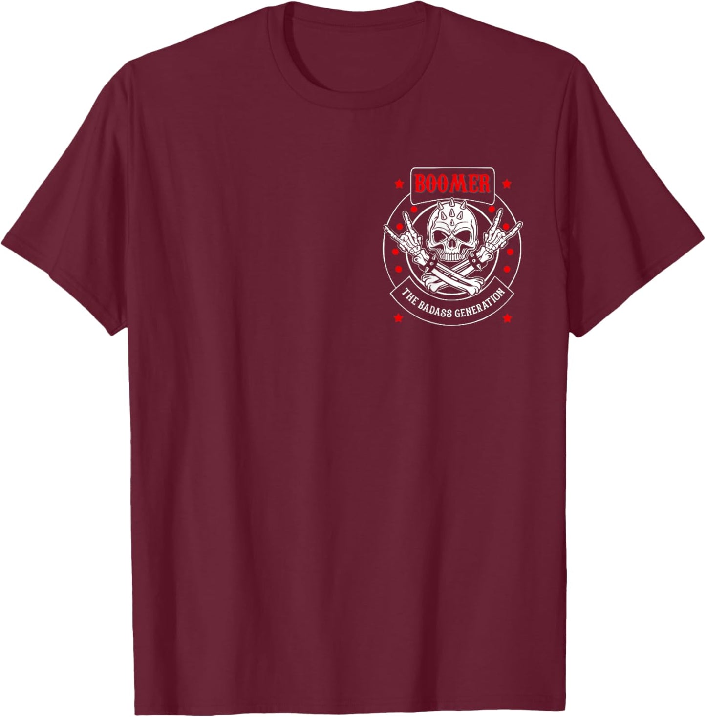 Two Side T-Shirt - T-Shirt | Maroon