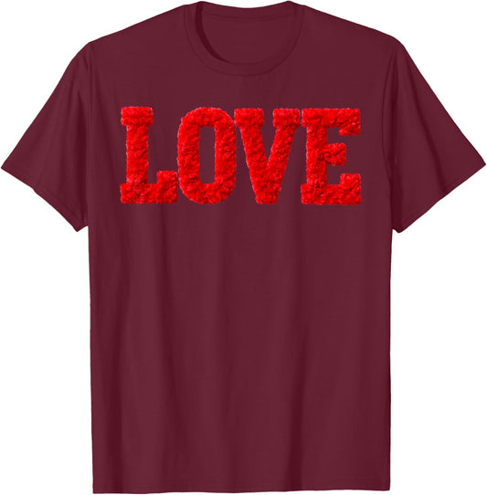 Love Valentines Day Cute Girl Wife Women Valentine T-Shirt - T-Shirt | Maroon