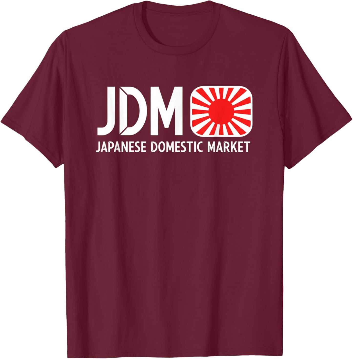 Japan JDM Japanese Domestic Market JDM Car Culture Logo T-Shirt - T-Shirt | Maroon