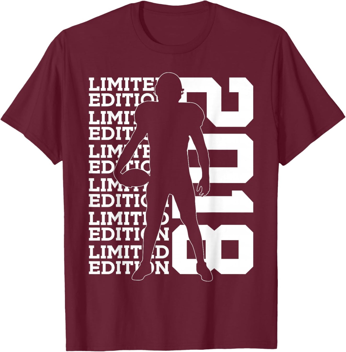 Limited Edition 2018 Football 8TH Birthday T-Shirt - T-Shirt | Maroon
