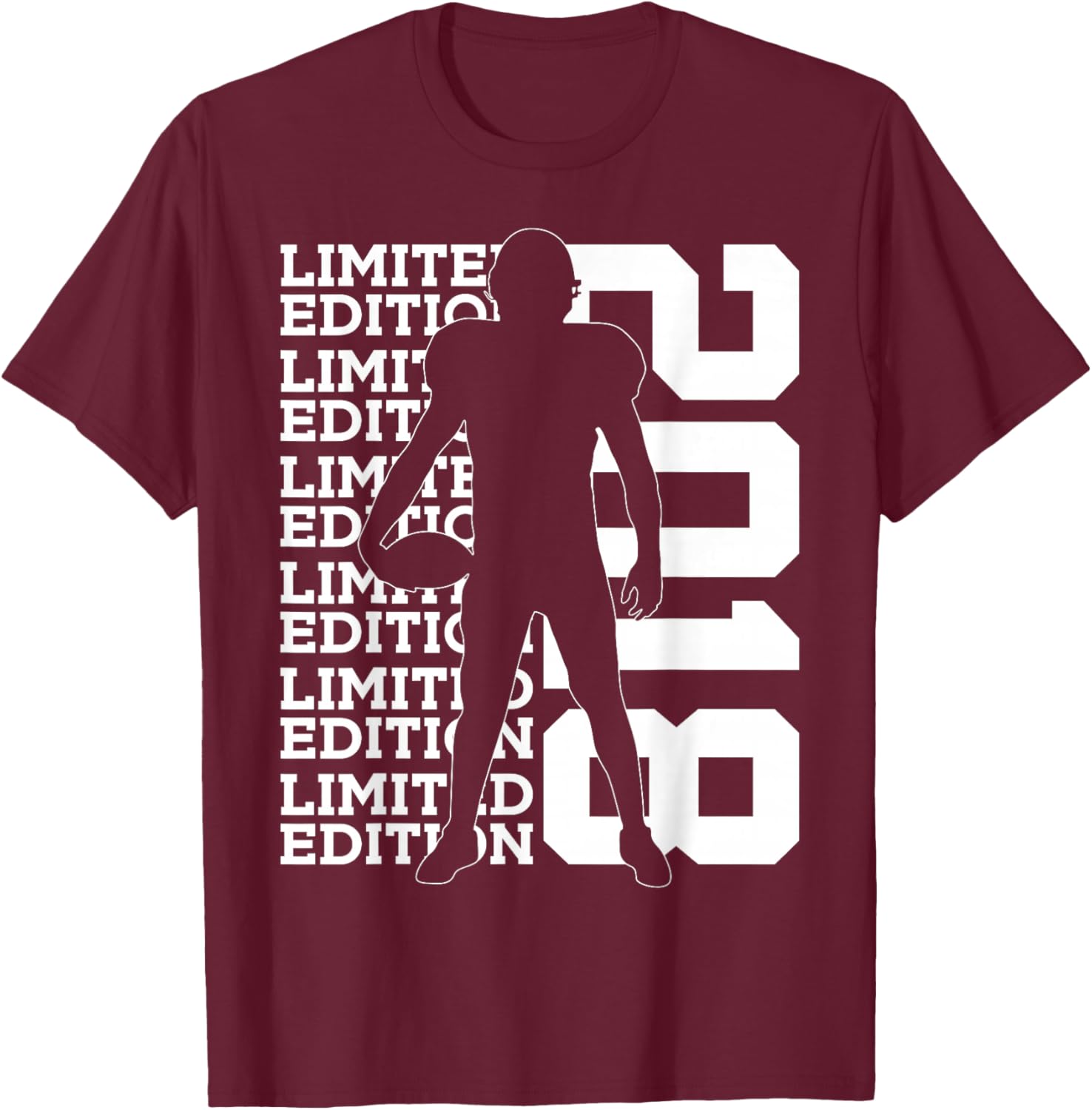 Limited Edition 2018 Football 8TH Birthday T-Shirt - T-Shirt | Maroon
