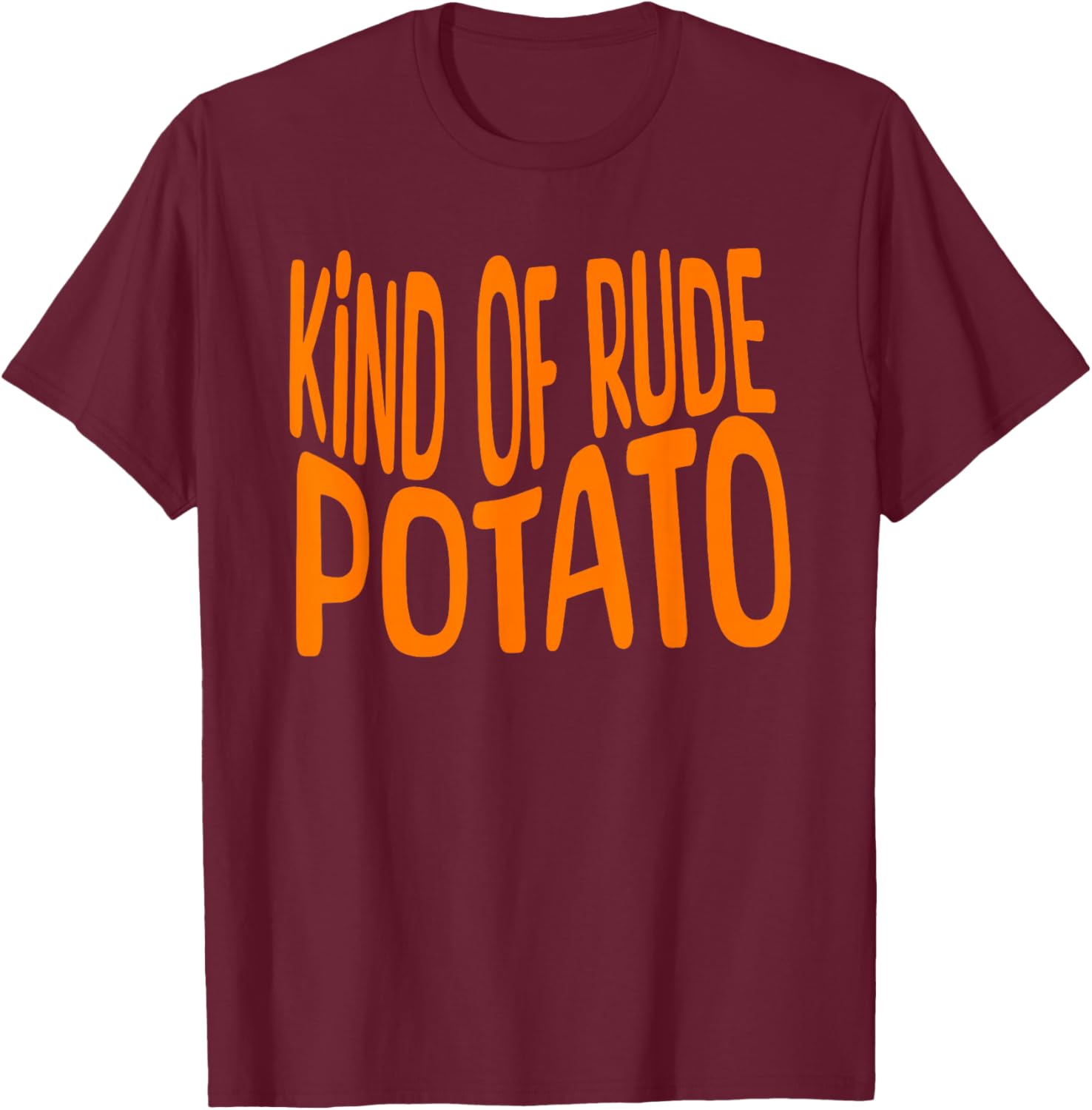 Sweet Potato and Kind of Rude Potato, Thanksgiving Couples T-Shirt - T-Shirt | Maroon