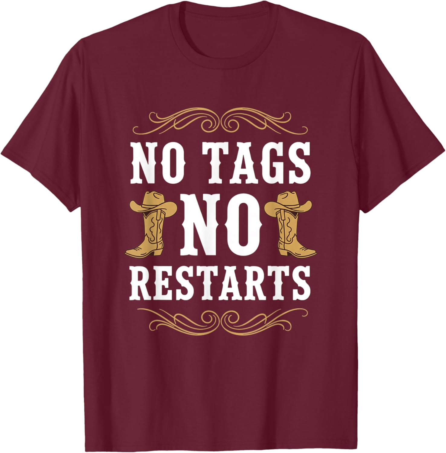 Teacher Line Dancing No Tags No Restarts T-Shirt - T-Shirt | Maroon