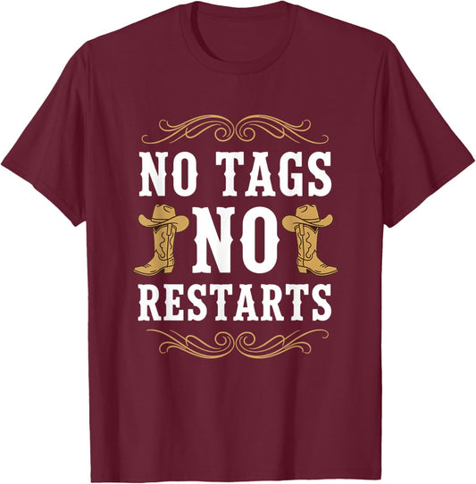 Teacher Line Dancing No Tags No Restarts T-Shirt - T-Shirt | Maroon