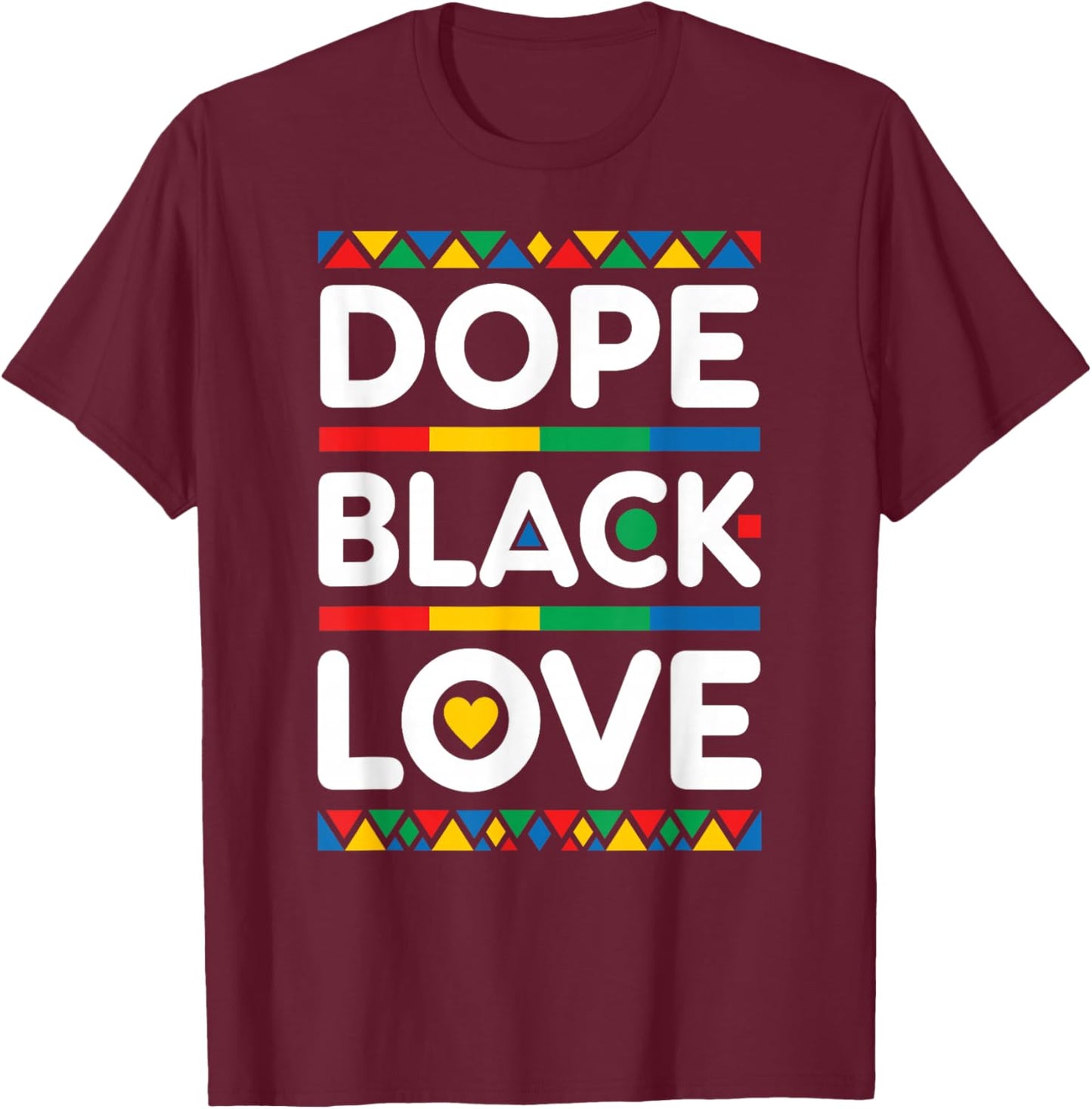 Matching Couple Dope Black Love Melanin Married Melanated T-Shirt - T-Shirt | Maroon