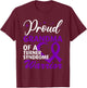 Turner Syndrome Awareness Grandma T-Shirt - T-Shirt | Maroon