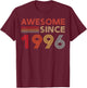 30 Birthday Decorations Men 30yr Awesome 1996 30th Birthday T-Shirt - T-Shirt | Maroon