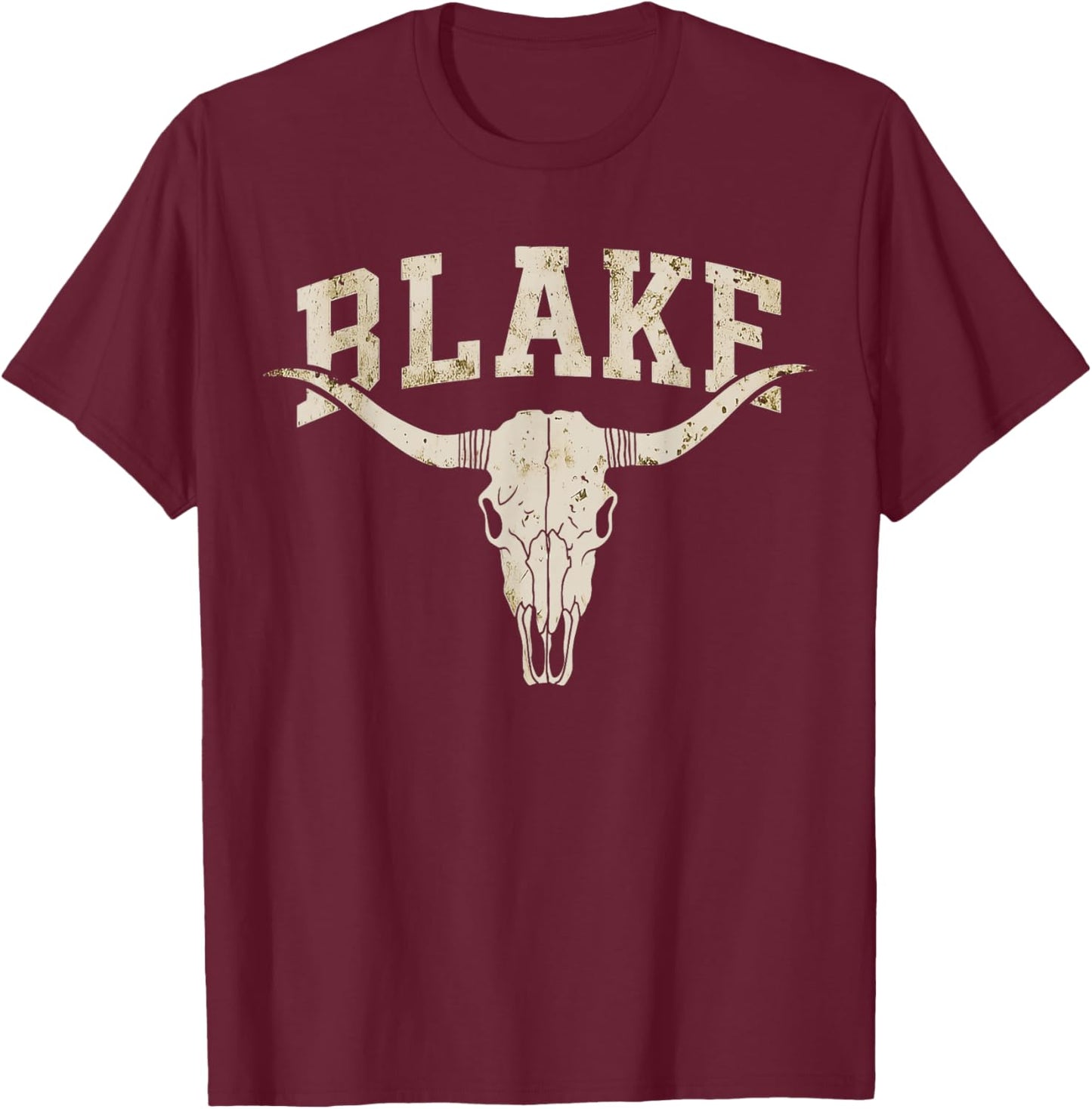 Vintage Blake Name Pride Gift Women Kid Boy Girl T-Shirt - T-Shirt | Maroon