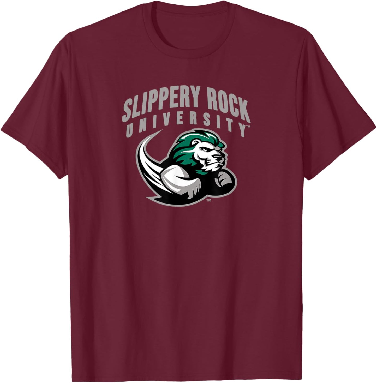 SRU Slippery Rock University Primary Logo T-Shirt - T-Shirt | Maroon