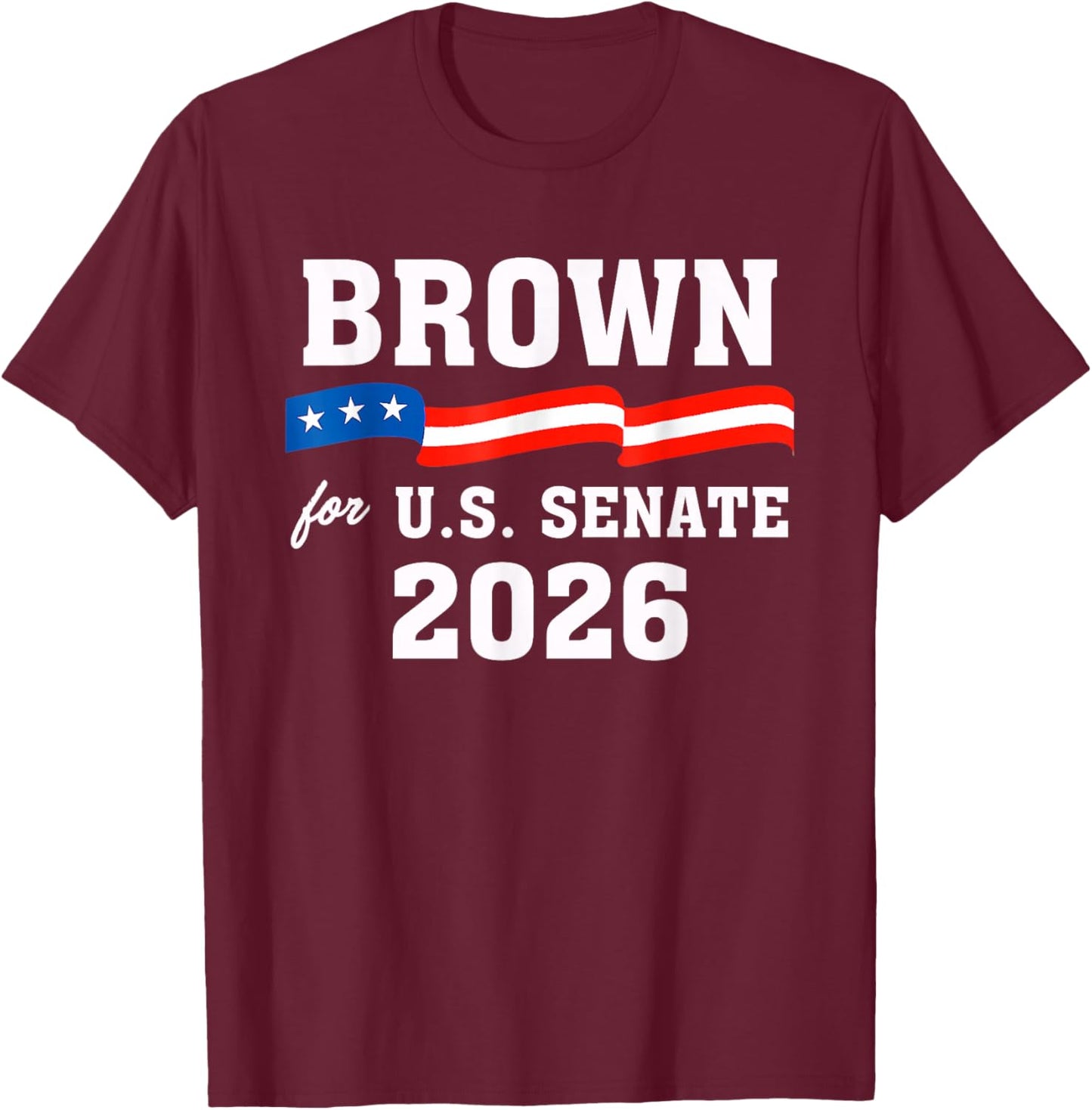 Sherrod Brown for U.S. Senate from Ohio 2026 Vintage T-Shirt - T-Shirt | Maroon