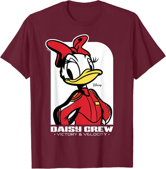Disney Mickey and Friends Daisy Victory Racing Style T-Shirt - T-Shirt | Maroon