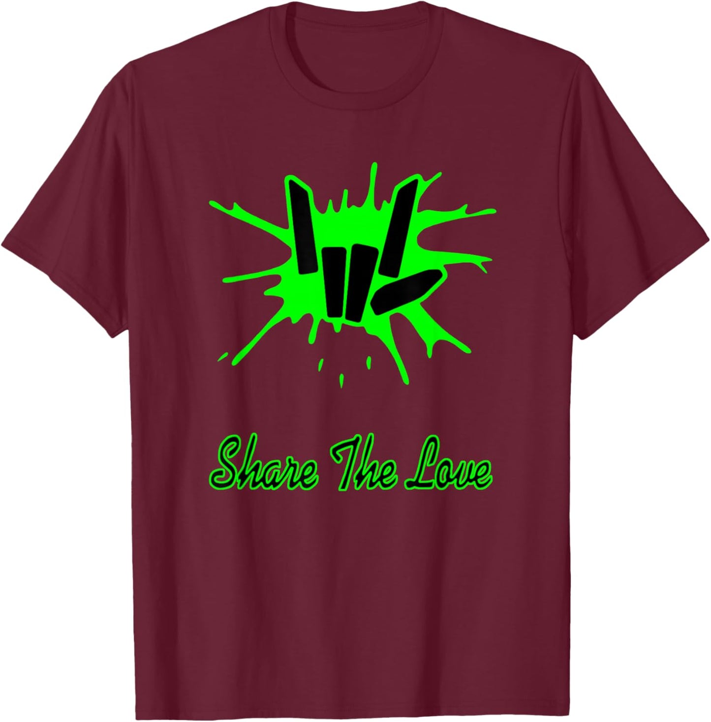 Sharer Share The Love Merch Kids Birthday Gifts T-Shirt - T-Shirt | Maroon