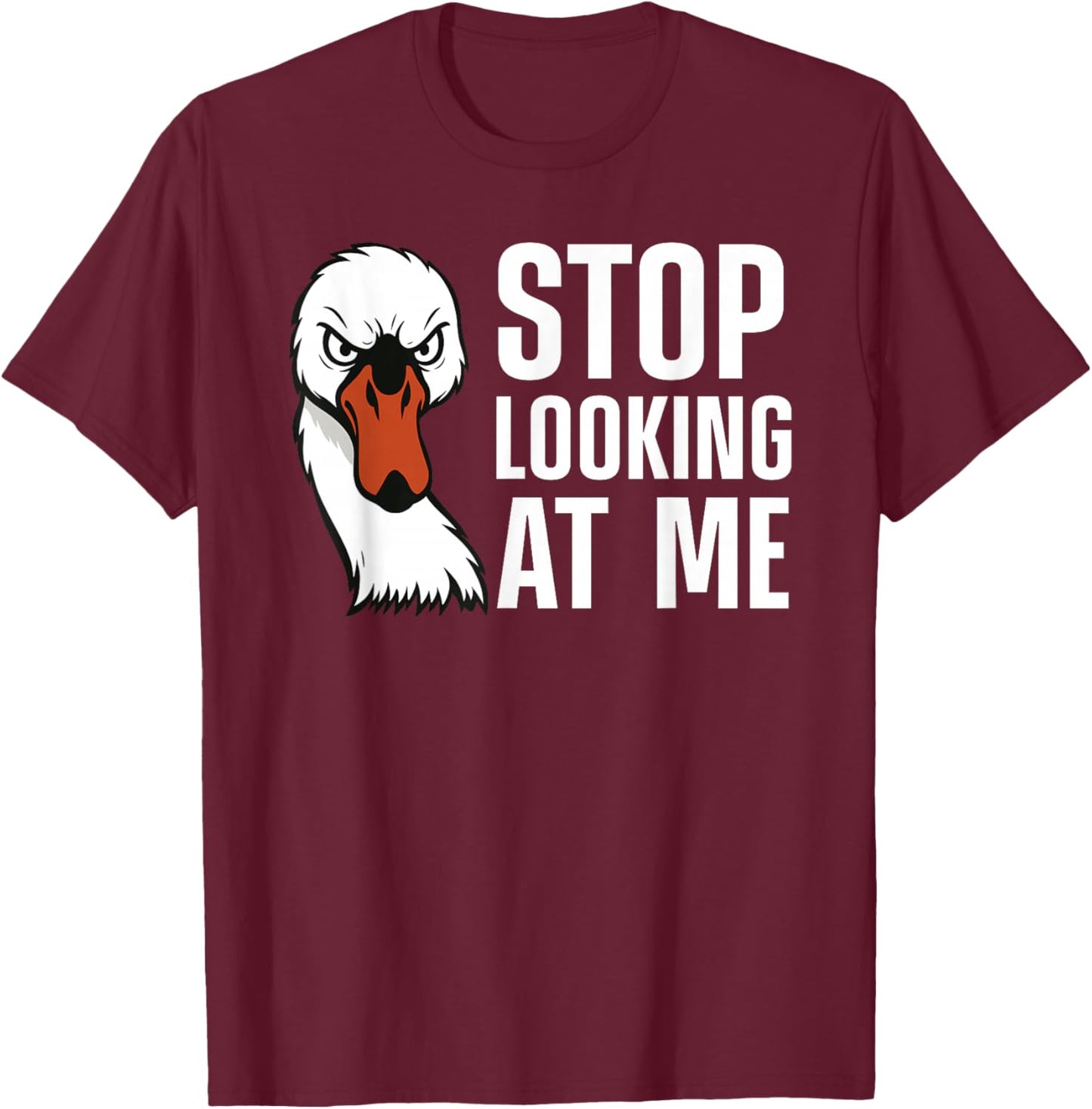 Swan Art Women Swan Lover Waterfowl Animal Swan T-Shirt - T-Shirt | Maroon