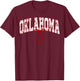 Oklahoma State Pride Classic Oklahoma Floral Coquette Bow T-Shirt - T-Shirt | Maroon