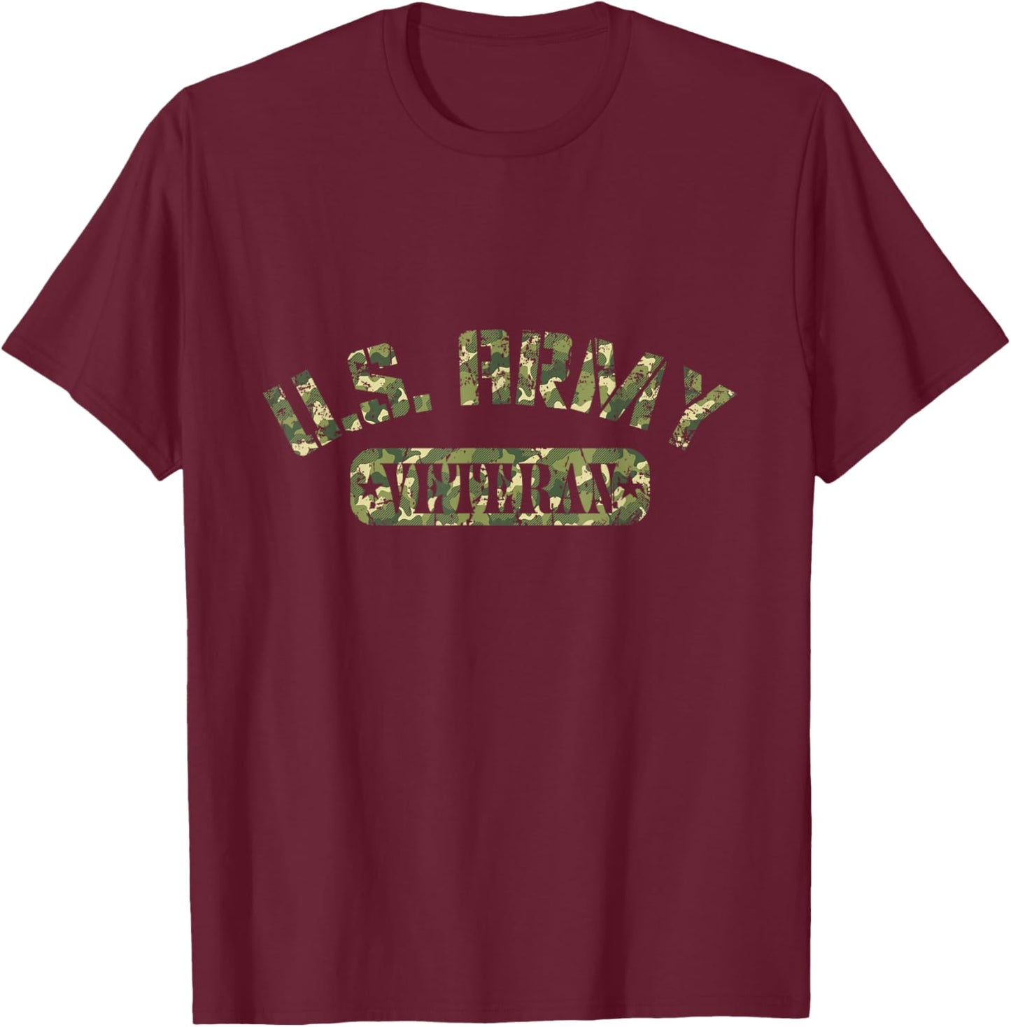 US Veteran Dad Veterans Day Birthday Thank You T-Shirt - T-Shirt | Maroon