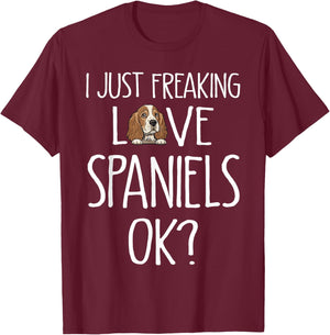 Cavalier King Charles Spaniel Dog Mom Funny Spaniel T-Shirt - T-Shirt | Maroon