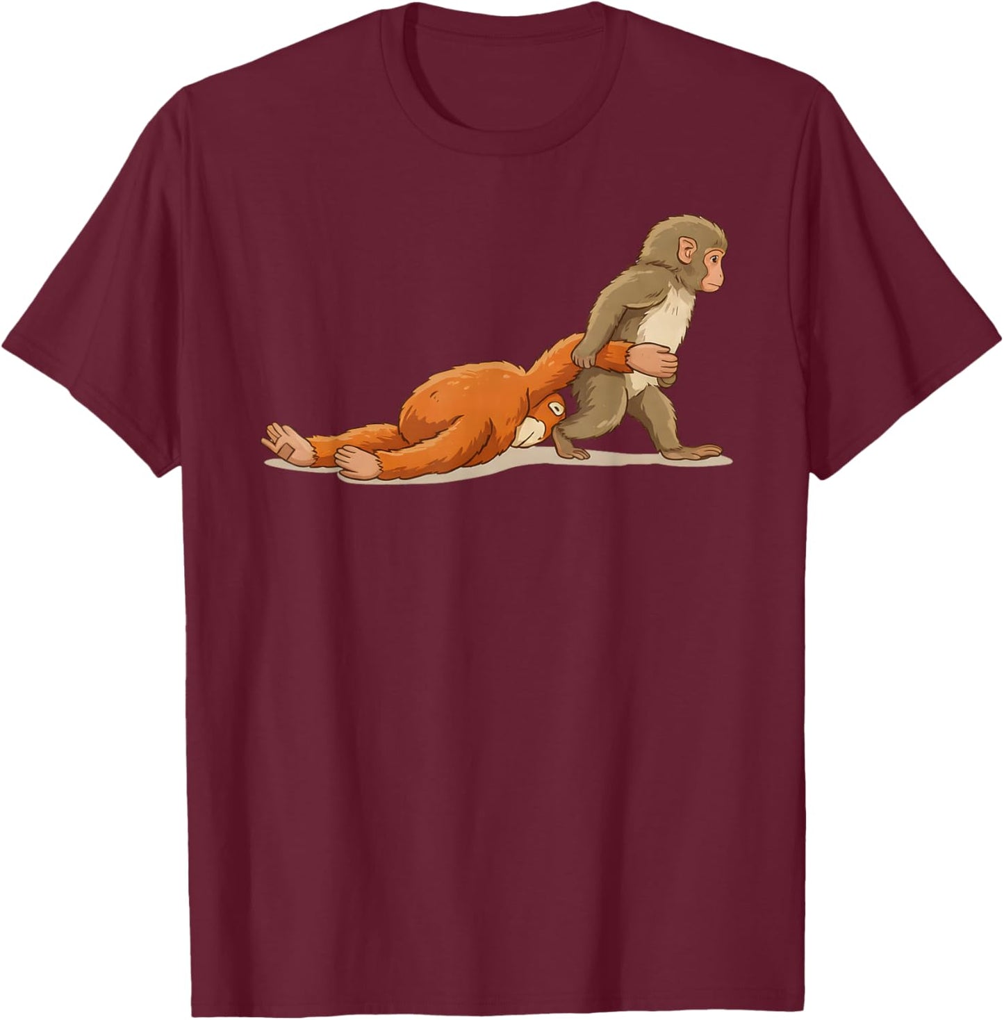 Baby Monkey Punch T-Shirt - T-Shirt | Maroon