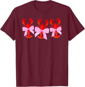 Crawfish Coquette Crawfish Lover Crawfish Boil T-Shirt - T-Shirt | Maroon