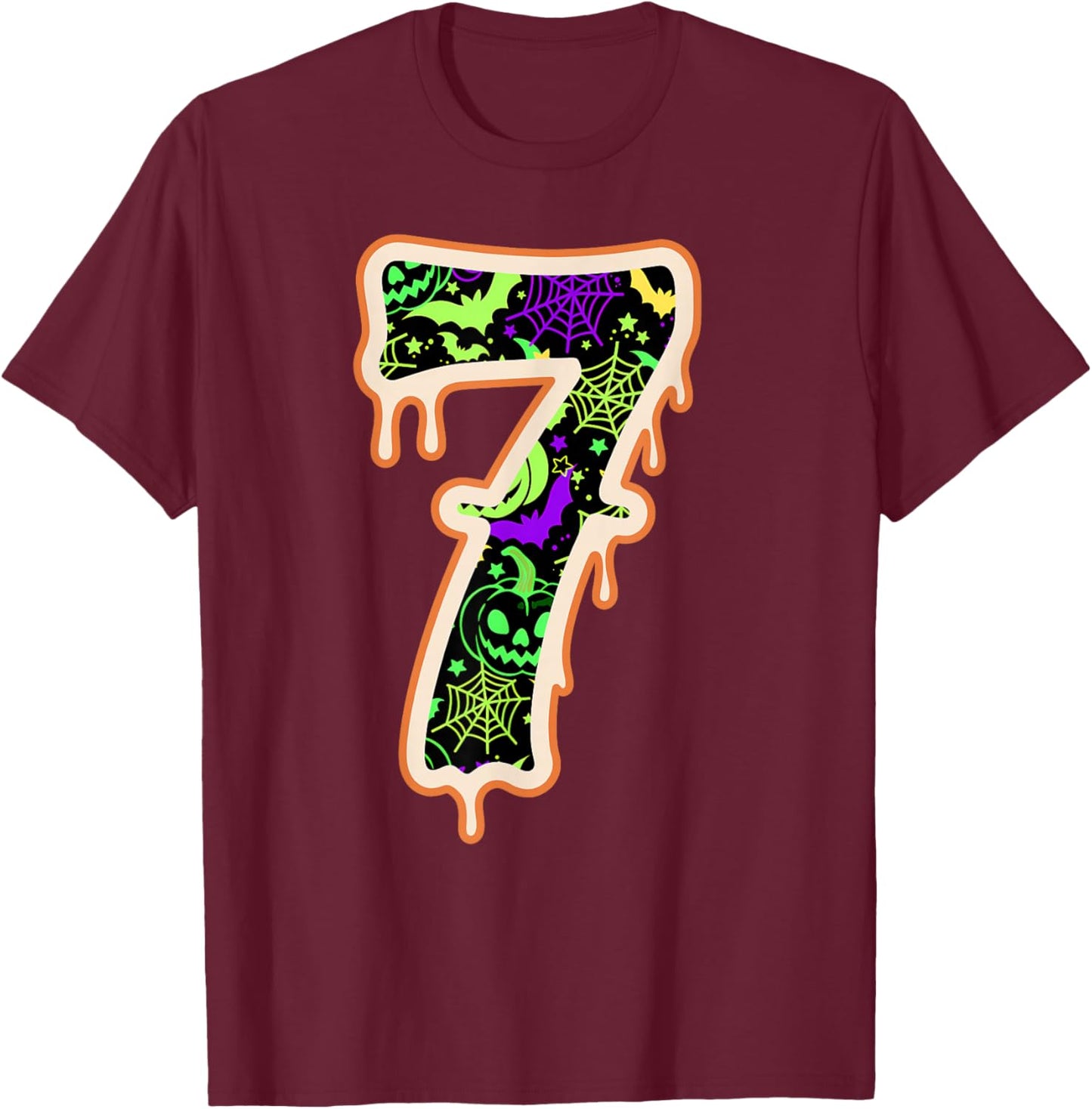 Six Seven Meme 6 7 Halloween Costume Couple Men Women T-Shirt - T-Shirt | Maroon