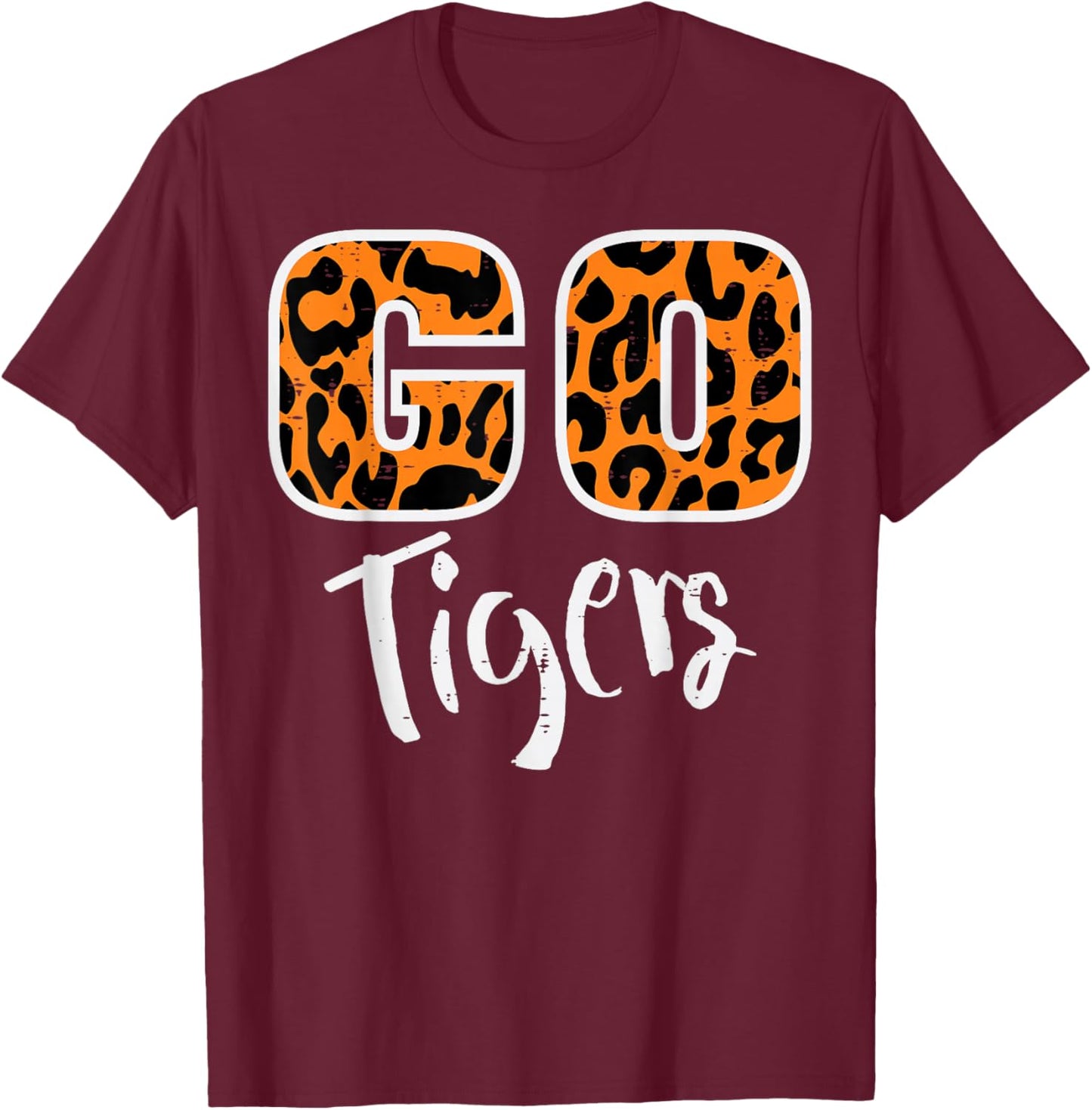 Go Tiger Men Women Kids Girls Youth Boys Teen T-Shirt - T-Shirt | Maroon