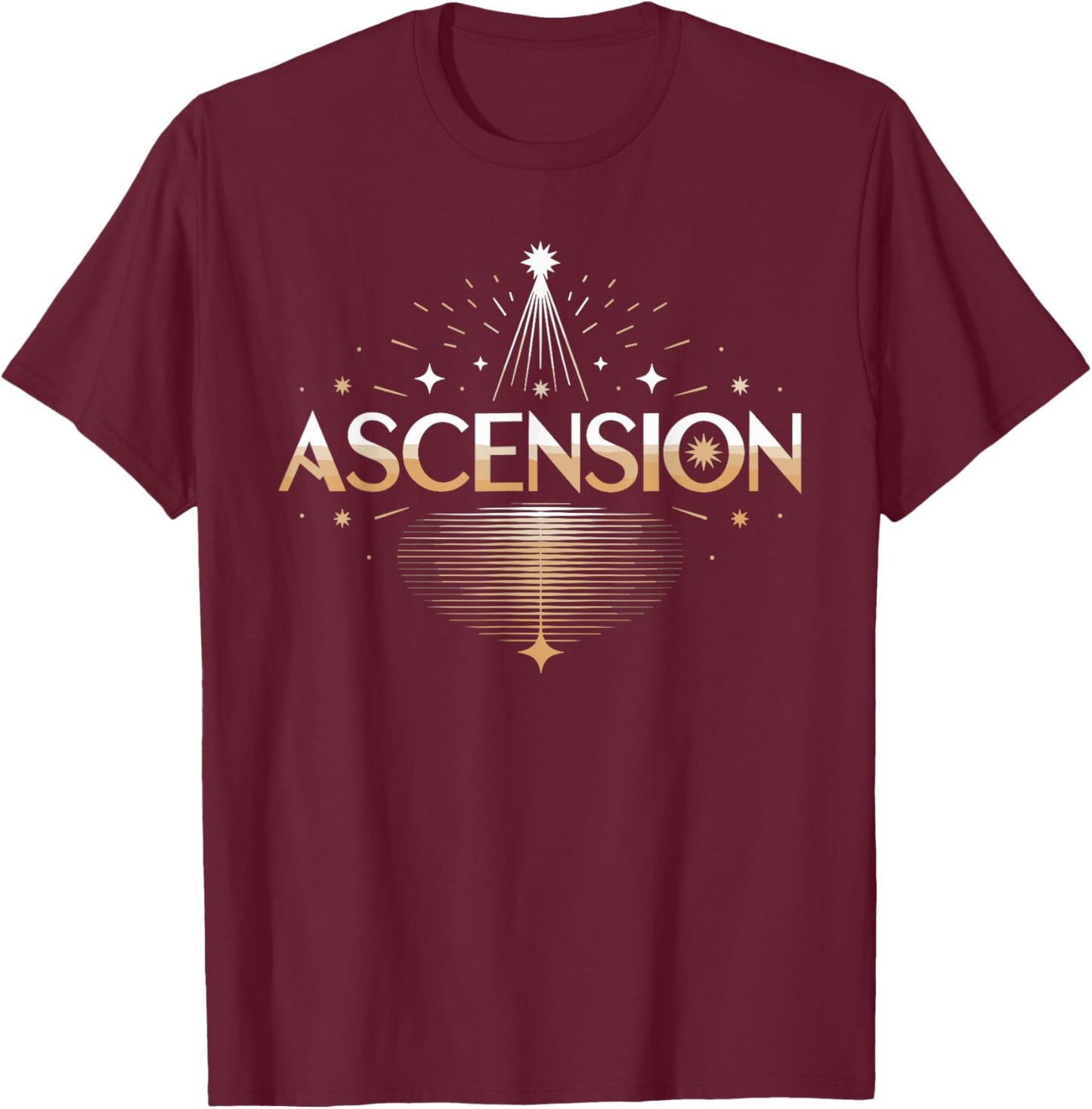 Shirt That Says Ascension Simple County Ascension T-Shirt - T-Shirt | Maroon
