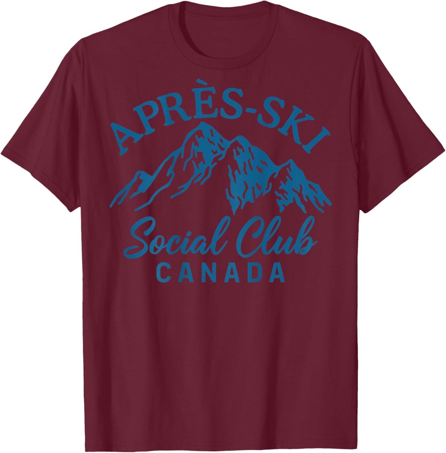 Apres Ski Social Club Canada T-Shirt - T-Shirt | Maroon