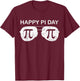 Happy Pi Day Math Teacher Sunglasses Funny Kids School T-Shirt - T-Shirt | Maroon
