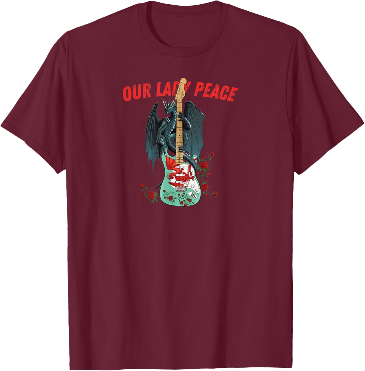 Retro Vintage Quote Funny Our Lady Peace Basic Meaning T-Shirt - T-Shirt | Maroon