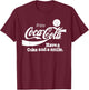 Coca Cola Have A Coke And A Smile Retro T-Shirt - T-Shirt | Maroon