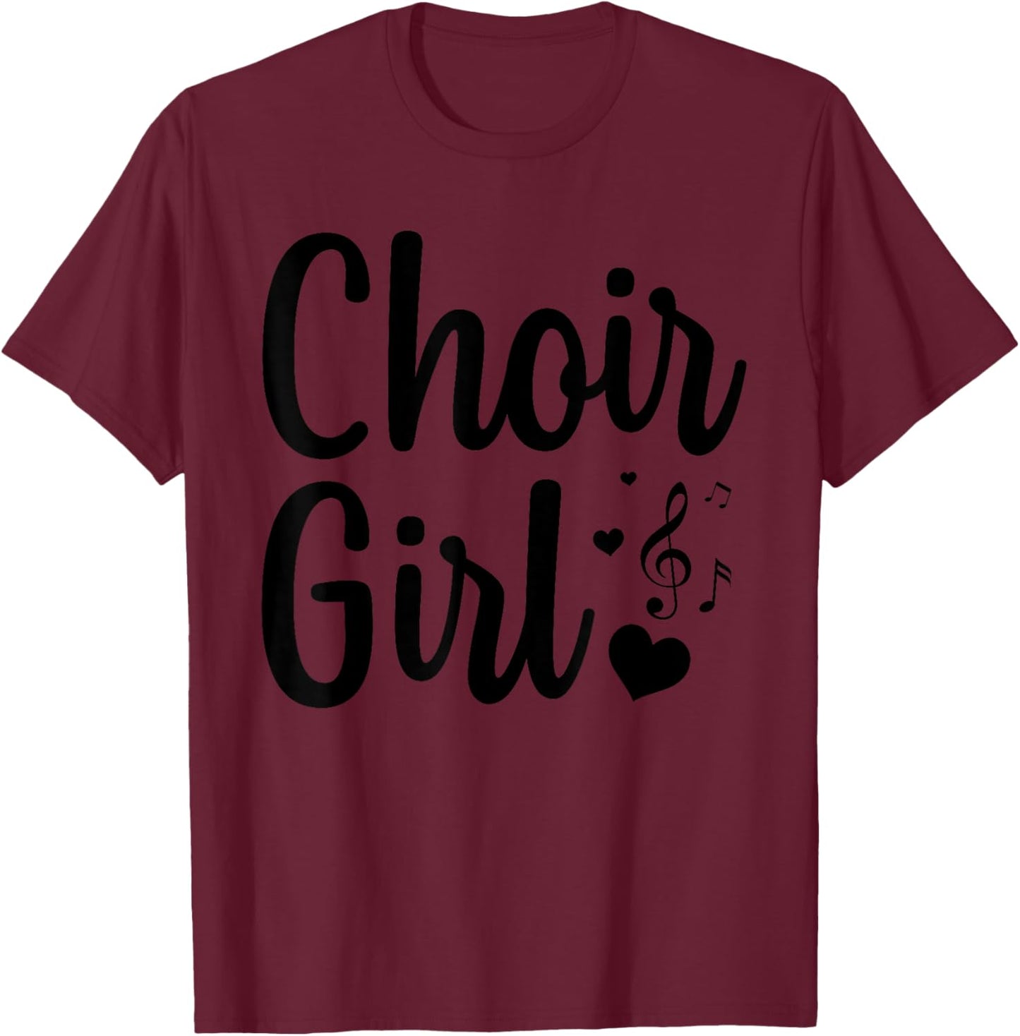 Choir Art for Girls Women Choir Singing Chorus Show Choir T-Shirt - T-Shirt | Maroon