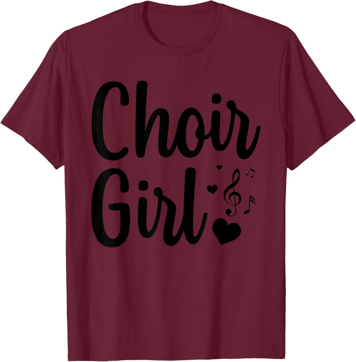 Choir Art for Girls Women Choir Singing Chorus Show Choir T-Shirt - T-Shirt | Maroon