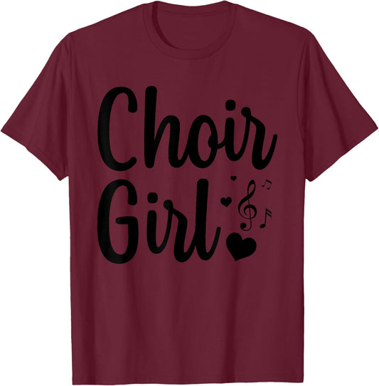 Choir Art for Girls Women Choir Singing Chorus Show Choir T-Shirt - T-Shirt | Maroon