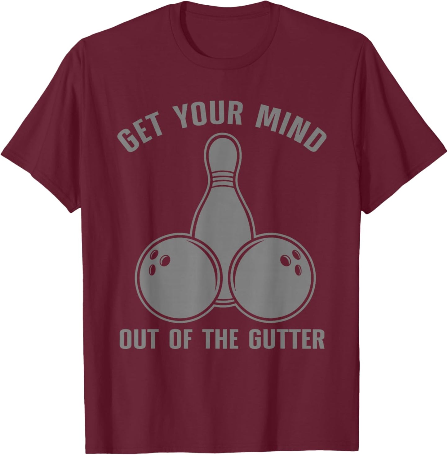 Funny Bowling Design Women Kids Bowling Lover Bowler T-Shirt - T-Shirt | Maroon